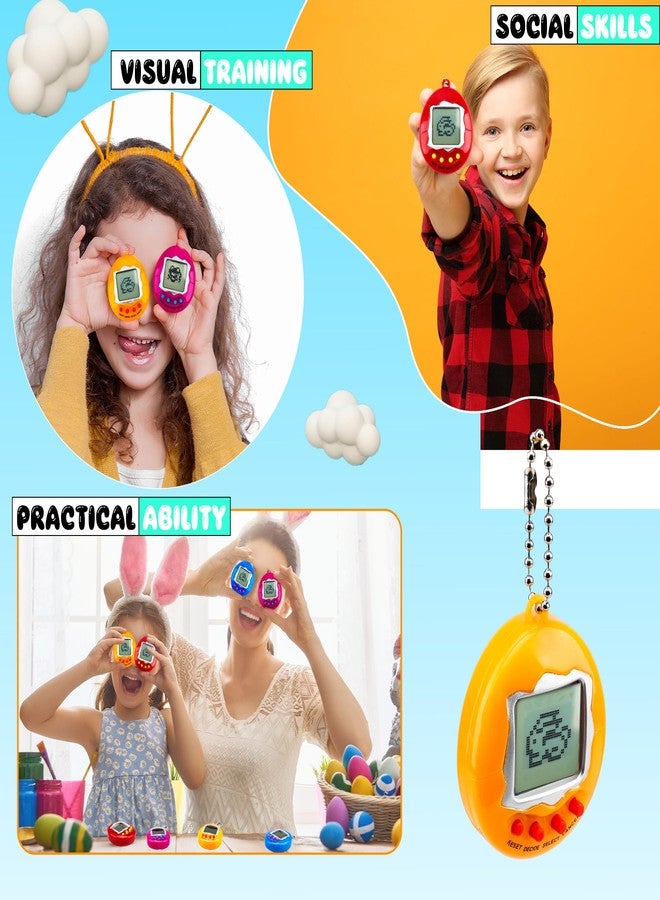 Conagel 36 Pcs Virtual Pet Keychains Electronic Digital Pets Keyring Retro Handheld Game Nostalgic 90s Toy Keychain for Kids Birthday Party Gifts Goodie Bag Fillers - Image 4